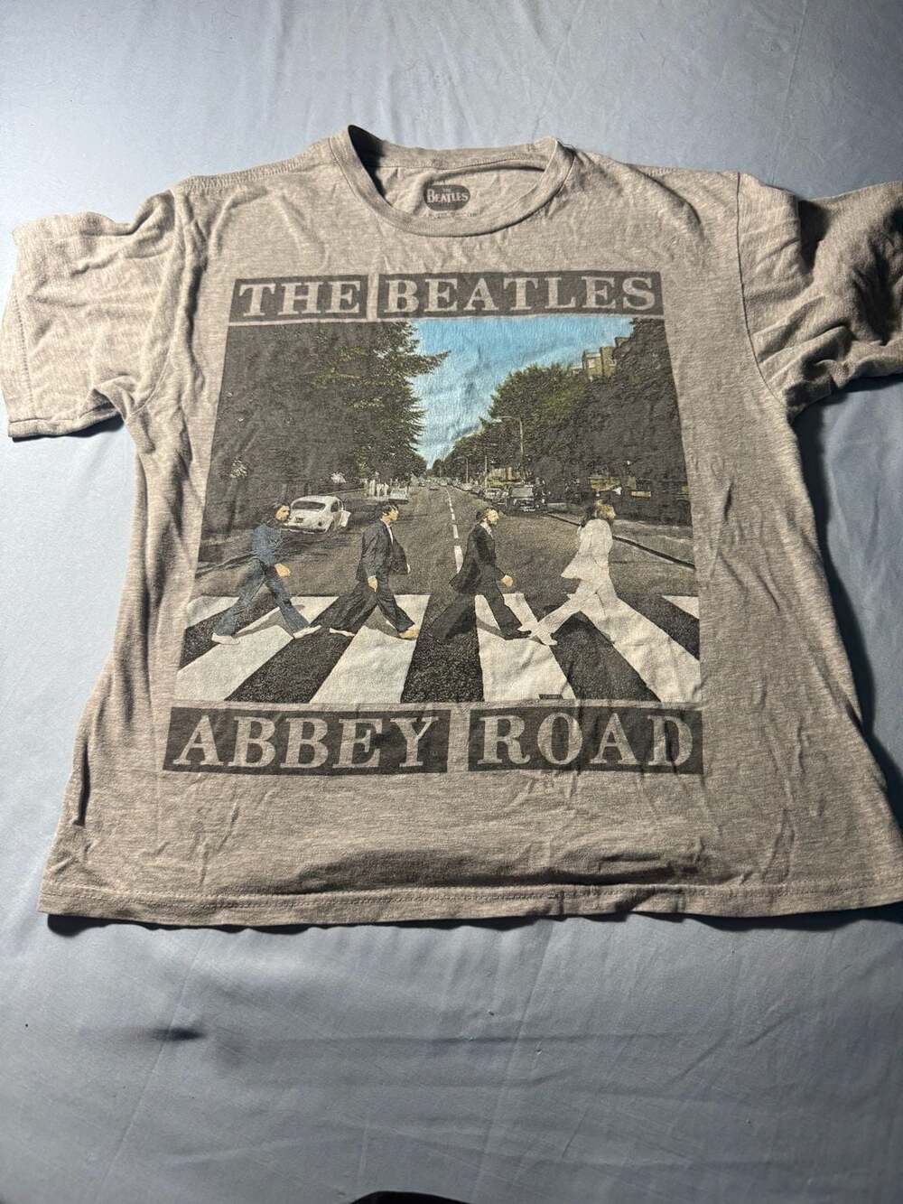 Kids The Beatles Abbey Road T-Shirt Size XL Gray